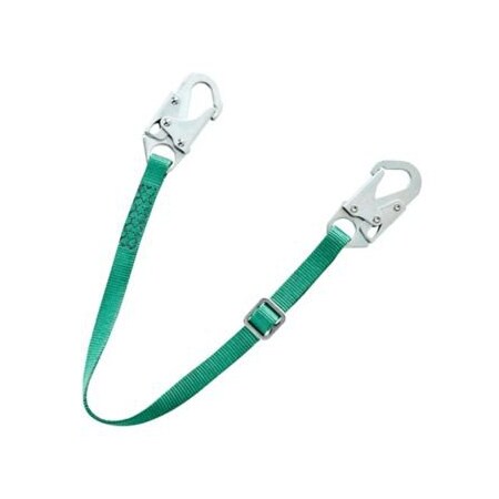 Msa Safety V-Series Standard Single-Leg Adjustable Restraint Lanyard, 6', 36Cl Large Snaphooks, Ansi 10201455